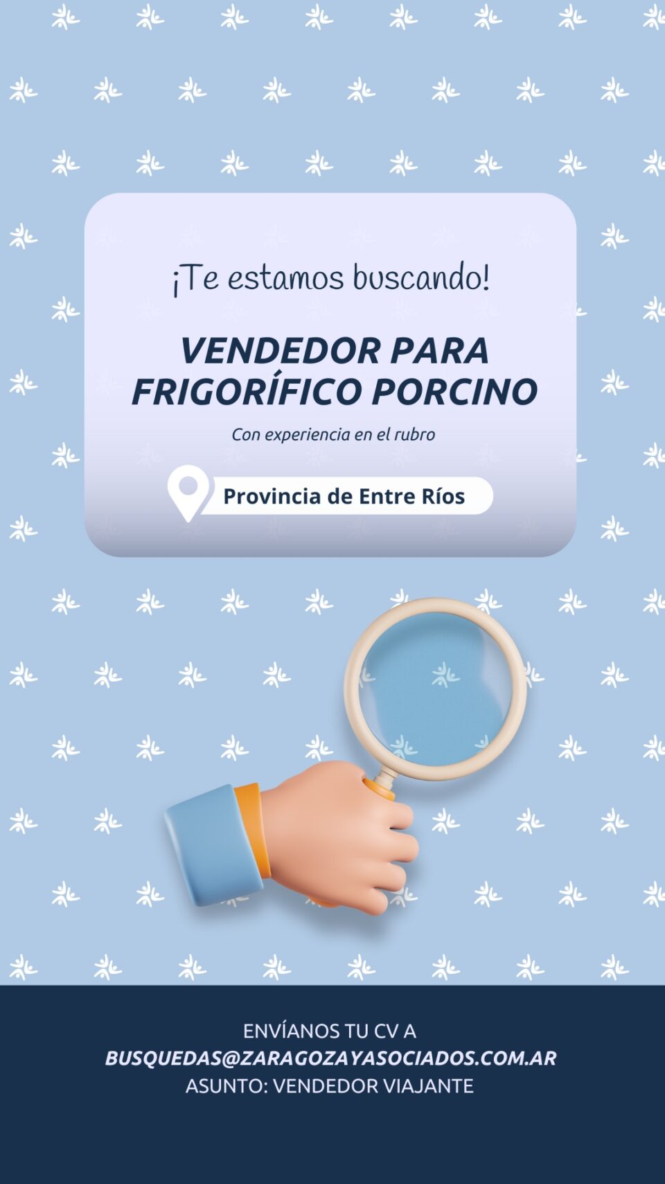 SELECCIÓN DE PERSONAL – VENDEDOR PARA FRIGORÍFICO