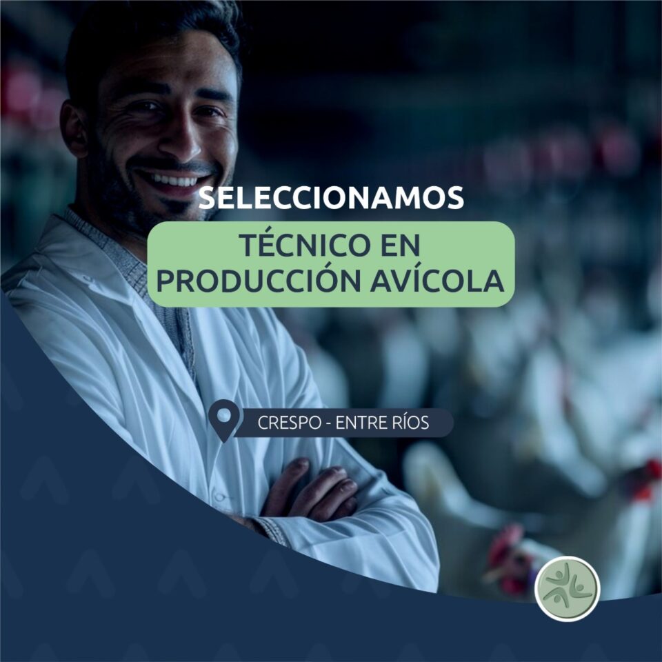 Supervisor de Granja Avícola de Recrías