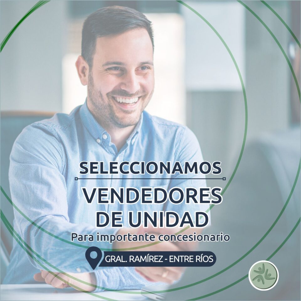 Selección de personal – Vendedor de unidades