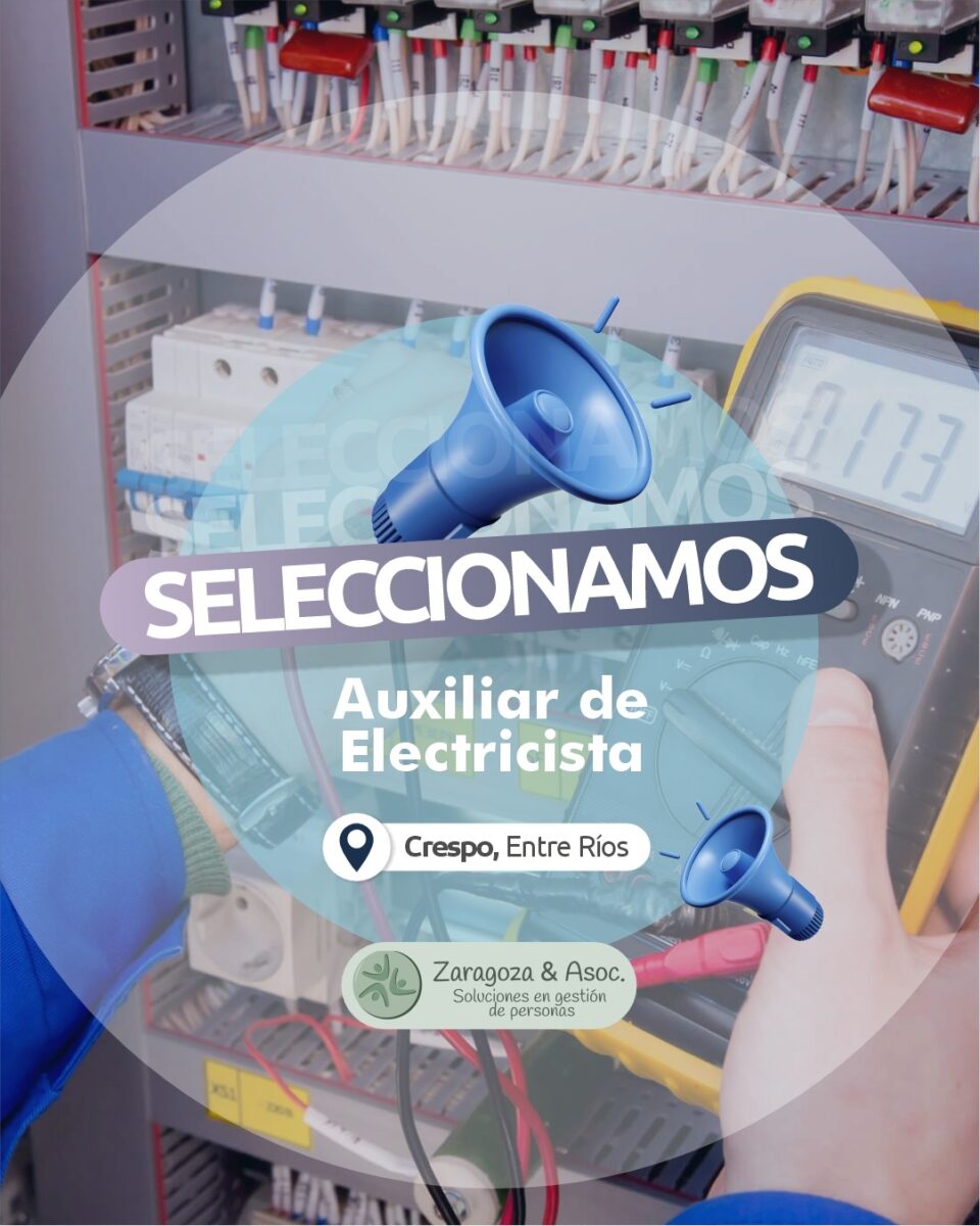 Seleccionamos Auxiliar Electricista
